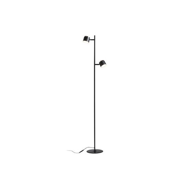NOVA II floor white chrome/frosted acrylic 230V LED 2x3.5W 3000K image 1