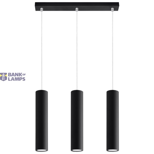 HANGING LAMP LAGOS 3L BLACK GU10 3X40W IP20 image 5