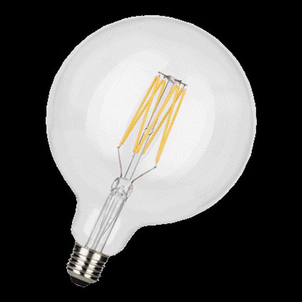 LED Filament G150 E27 240V 8W 2700K Clear DIM image 1