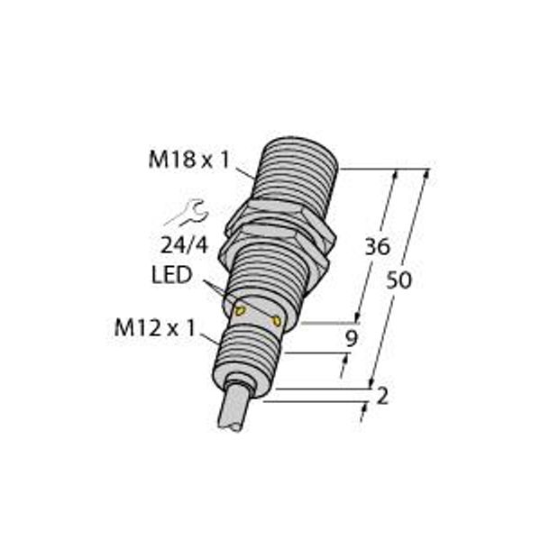 Inductive Sensor For the Food Industry   BI8U-EM18WD-AP6X image 1