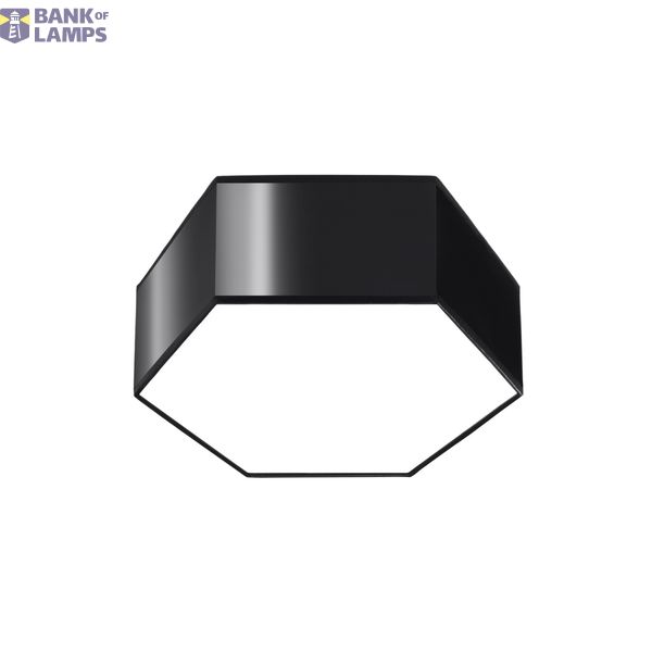 CEILING LAMP SUNDE 11 BLACK E27 2X60W IP20 image 2
