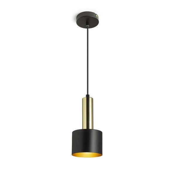 GIULIA 12 pendant black/gold brown brass 230V LED E27 11W image 1