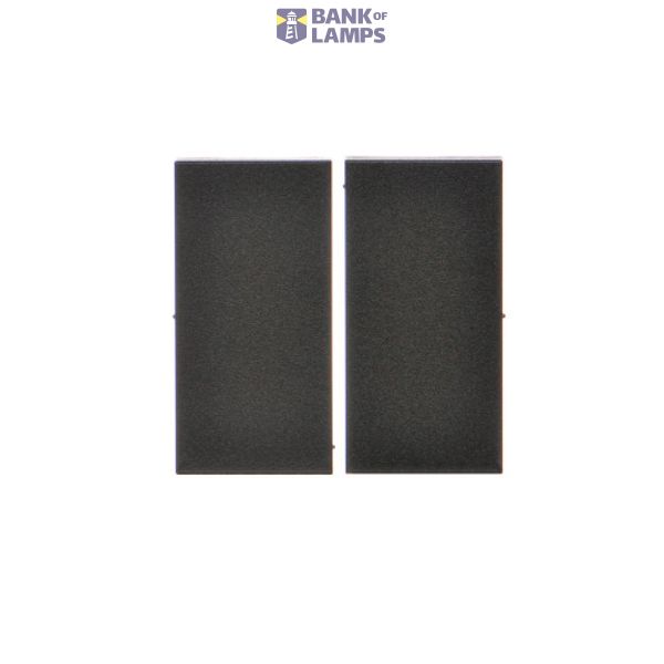 Double button for switches and push buttons, black matt image 1