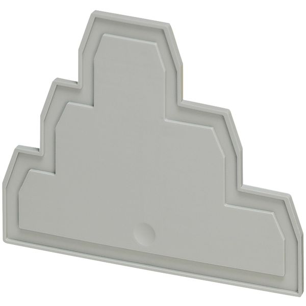 Cover plate, Linergy TR, 2.2mm width, 3 level, 6 points, for push-in terminals NSYTRP26T, grey, Set of 50 image 1