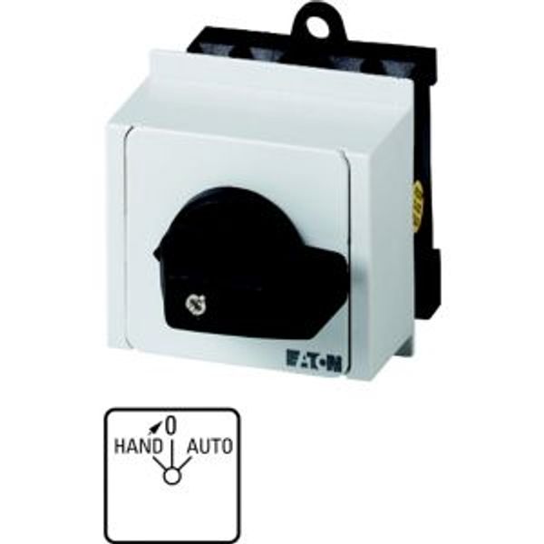 T0-1-15434/IVS Changeover switches, T0, 20 A, service distribution board mounting, 1 contact unit(s), Contacts: 2, With spring-return from HAND, 45 °, momentary/main image 4