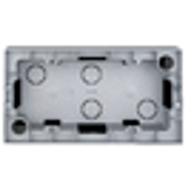 Two gang wall mounting housing, silver image 7