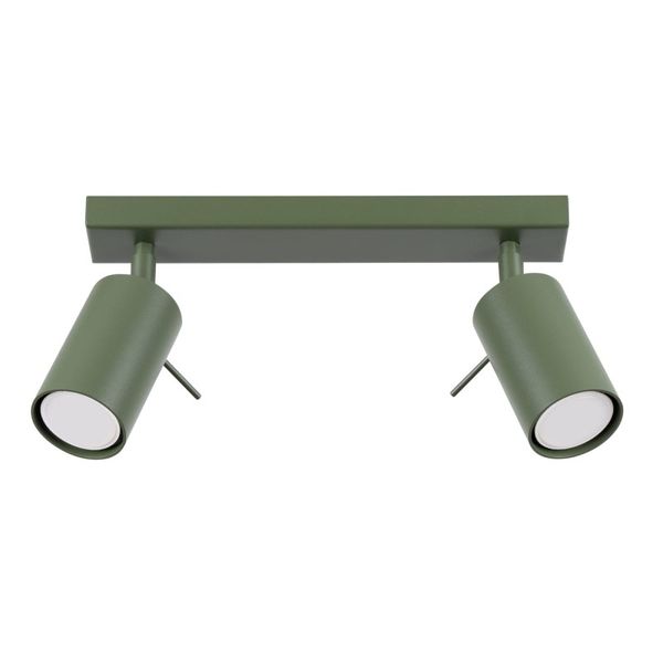 CEILING LAMP RING 2 OLIVE GREEN 2XGU10 image 1