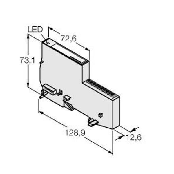 BL20 Economy Module 4 Analog Inputs for Thermocouples   BL20-E-4AI-TC image 1