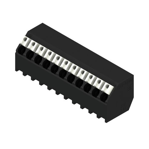 Printed circuit board terminals, 3.81 mm, Number of poles: 11, 135°, Solder pin length (l): 1.5 mm, black, PUSH IN with actuator, Clamping range, max. : 1.5 mm², Tube image 2