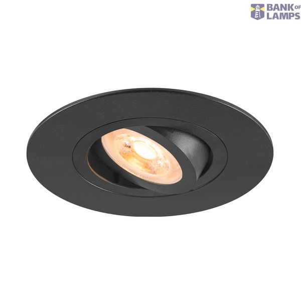NEW TRIA® 75 XL, recessed ceiling light, round, max. 10W , GU10, black image 1