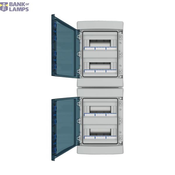 Surface Mounted Board, IP65, IK08, 4-rows 48 modules with screw termin image 9