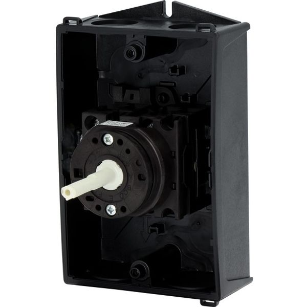 T0-2-1/I1/SVB-SW Main switch, T0, 20 A, surface mounting, 2 contact unit(s), 3 pole, STOP function, With black rotary handle and locking ring, Lockable in the 0 (Off) image 9