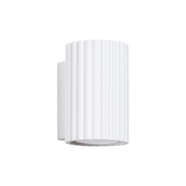 WHITE CARBON WALL LAMP WITH ELEGANT GU10 LAMP SHADE image 1