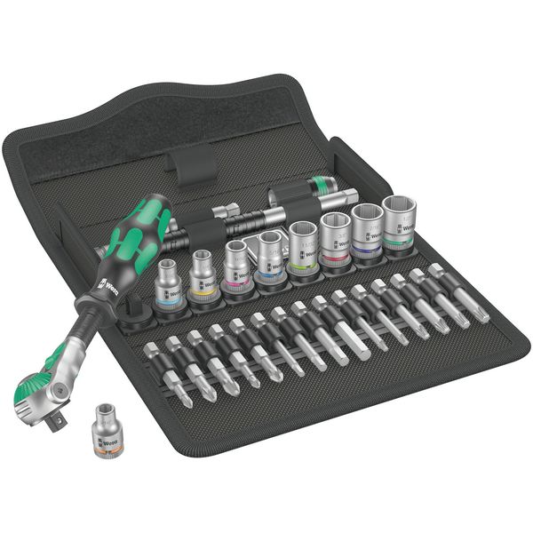 8100 SB 9 Zyklop Speed-ratelset, 3/8&quot;-aandrijving, inch, 29-delig image 1