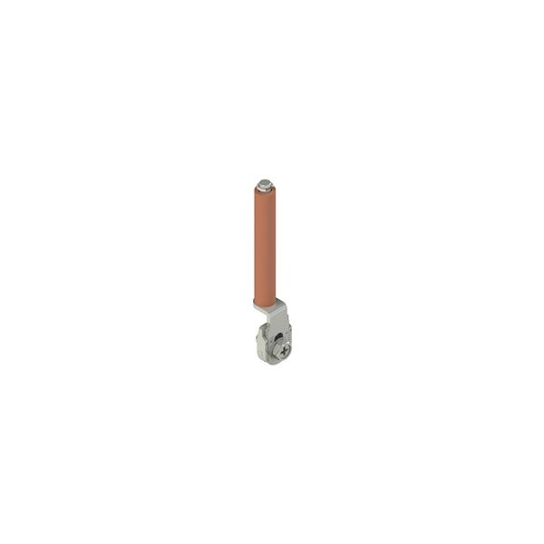 Metal swivelling lever with porcelain roll, adjustable image 1