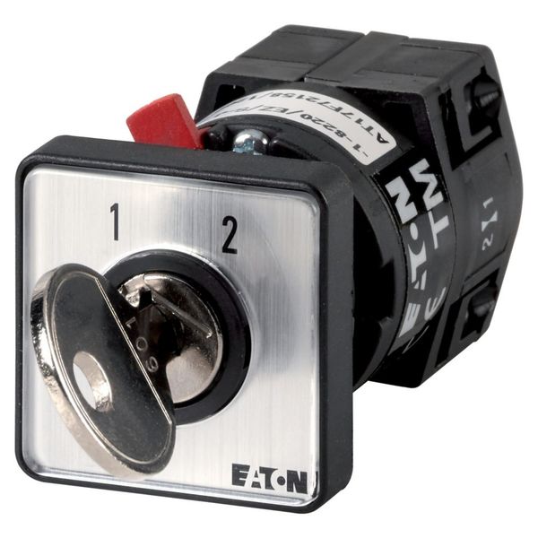 TM-1-8220/EZ/S-J Changeover switches, TM, 10 A, center mounting, 1 contact unit(s), Contacts: 2, 60 °, maintained, Without 0 (Off) position, 1-2, Design number 8220, K image 4