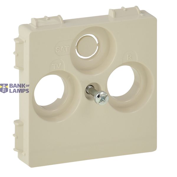 Cover plate Valena Life - TV-R-SAT 30 mm socket cover - ivory image 2