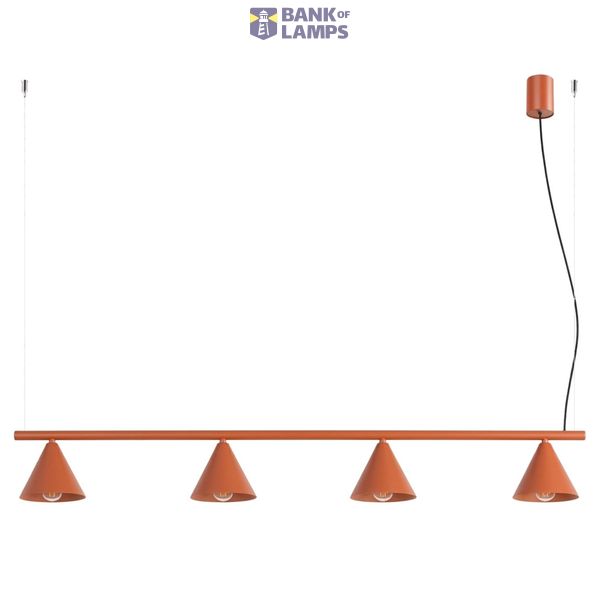 Chandelier NOX 4L red ochre image 2