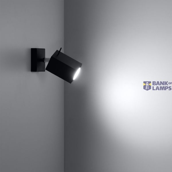 WALL LAMP MERIDA BLACK GU10 1X40W IP20 image 5