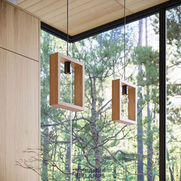 Pendant lamp ARIES natural wood image 12