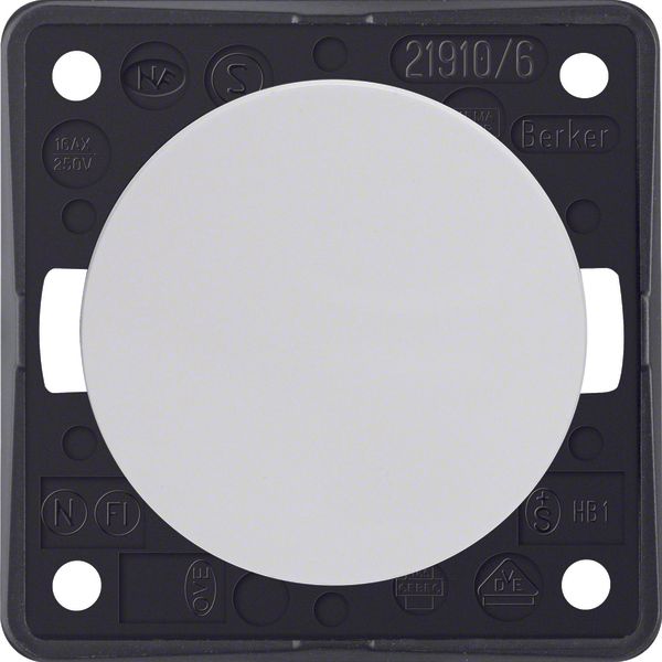 Change-over switch, Integro - Design Flow/Pure, polar white glossy image 1