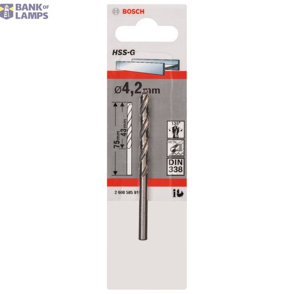 Metal drill bits HSS-G, DIN 338 4,2 x 43 x 75 mm 1 pcs. image 2