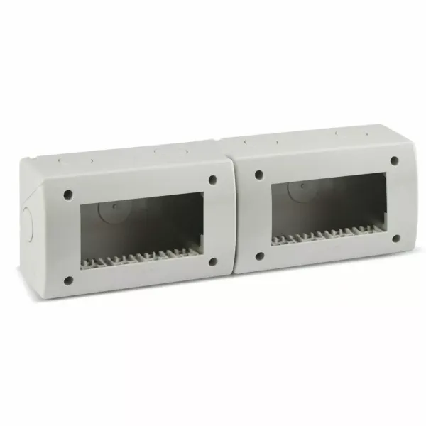 ENCLOSURE RAL7035 IP40     8 (4+4)M image 1