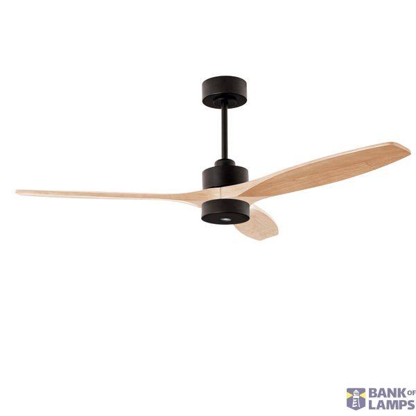 Fan Stem Evo ø1220mm Play Black with Light Wood Blades image 1