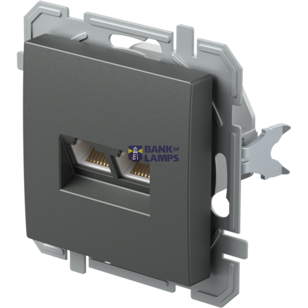 SOCKET CAT5e KS DOUBLE 2x RJ45 8/8 AT XO 4417061 image 2