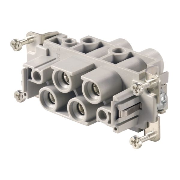 HDC insert, Female, 830 V, 80 A, Number of poles: 6, Screw connection, Size: 6 image 1