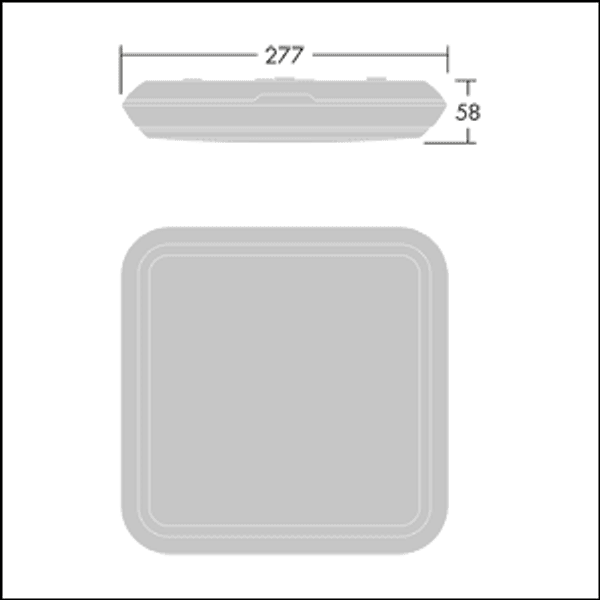 KAT SQ 1400-840 HF - Wall mounted LED luminaire image 3