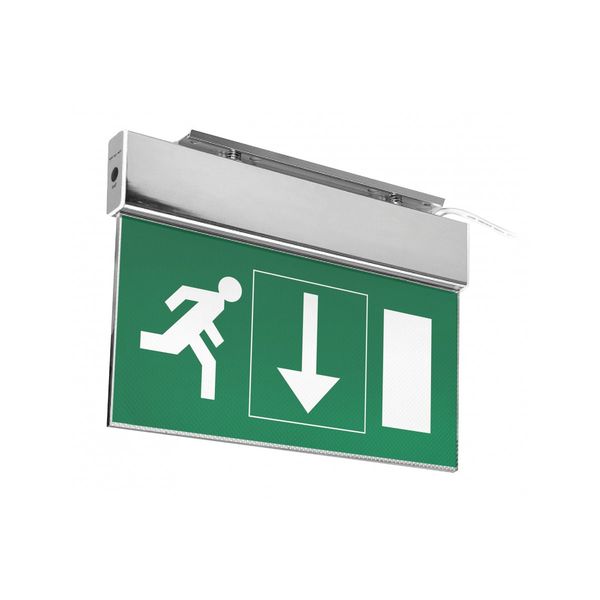 Emergency LED luminaire SALED, 3 W, 250 lm, 6400K, 1 hour, AC220-240V, IP44, dual-mode image 1