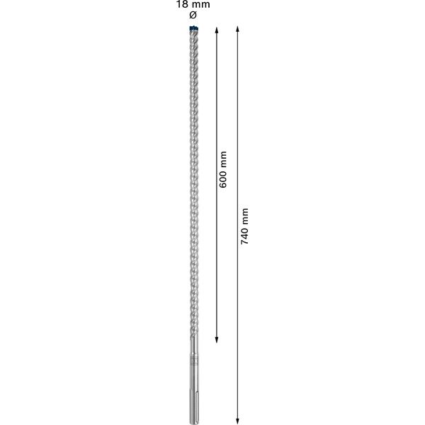 EXPERT SDS max-8X Hammer Drill Bit 18 x 600 x 740 mm image 2