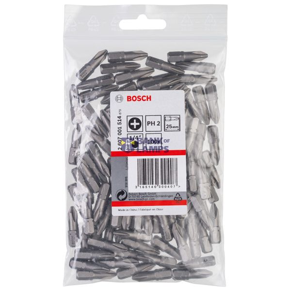 Screwdriver bit Extra Hard PH 2, 25 mm 100 pcs. image 1