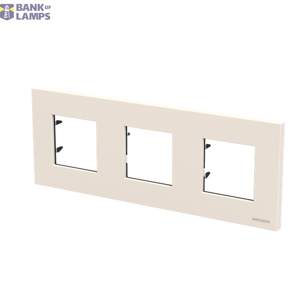 Frame 3-gang / 2+2+2-modules - IP44 - White image 2