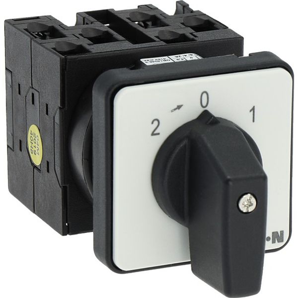 T0-3-15393/E Universal control switches, T0, 20 A, flush mounting, 3 contact unit(s), Contacts: 6, 45 °, momentary/maintained, With 0 (Off) position, With spring-r image 9