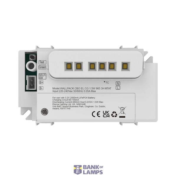 WALLPACK CBO EL CG 1.5W 865 3H MTATLEDV image 1