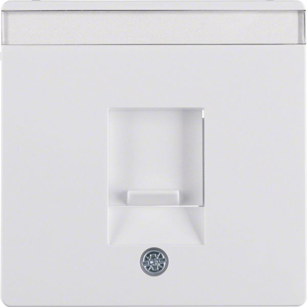 Centre plate dust prot. slider, lab. field, Q.1/Q.3, p. white velvety image 1