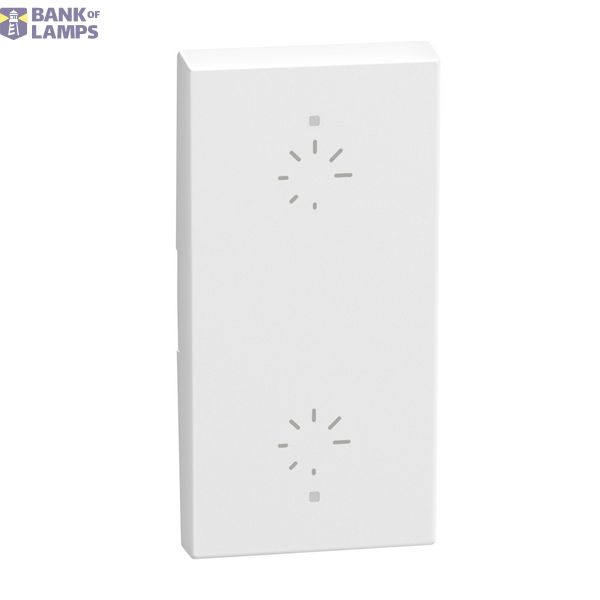LIGHT NOW KEY COVER 2DIMMER 1 MODULE WHITE image 1