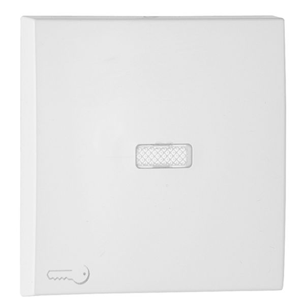 ROCK F/LIGHT SWITCH/PUSH-BUT W/LOCK SYMB WHIT image 1