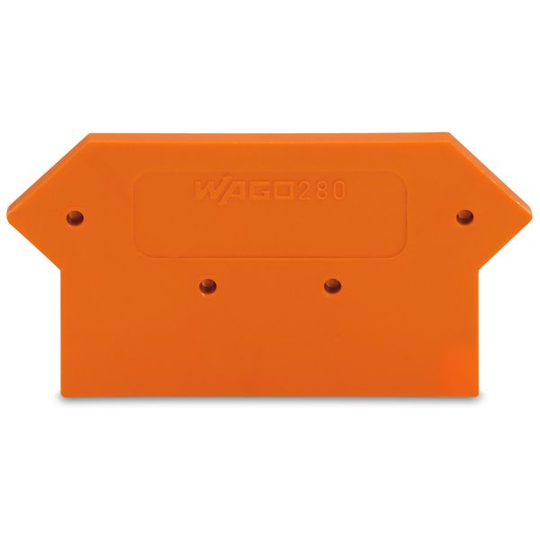 End and intermediate plate 2.5 mm thick orange image 1