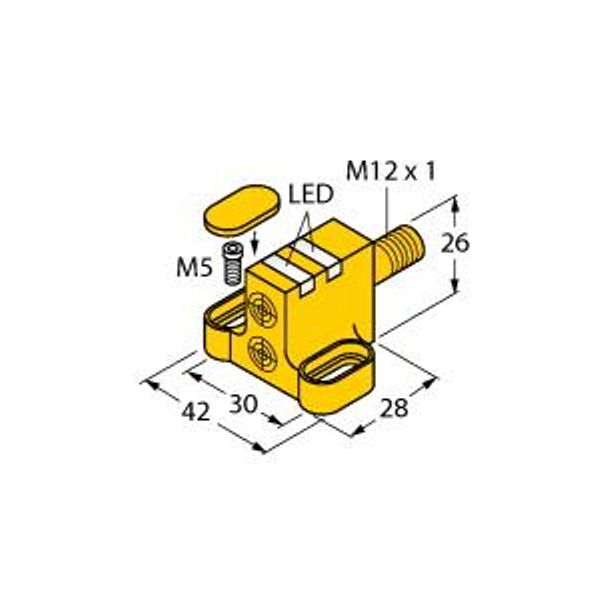 Inductive Sensor For Rotary Actuators   NI4-DSC26-2AP6X2-H1141 image 1