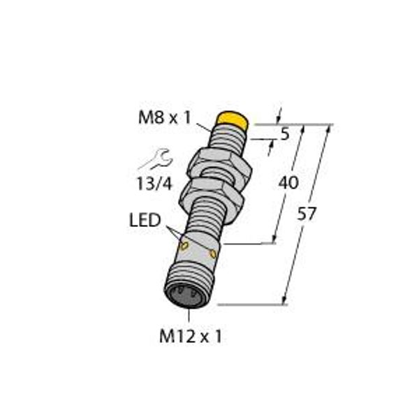 Inductive Sensor With Extended Switching Distance   NI6U-EG08-AP6X-H1341 image 1