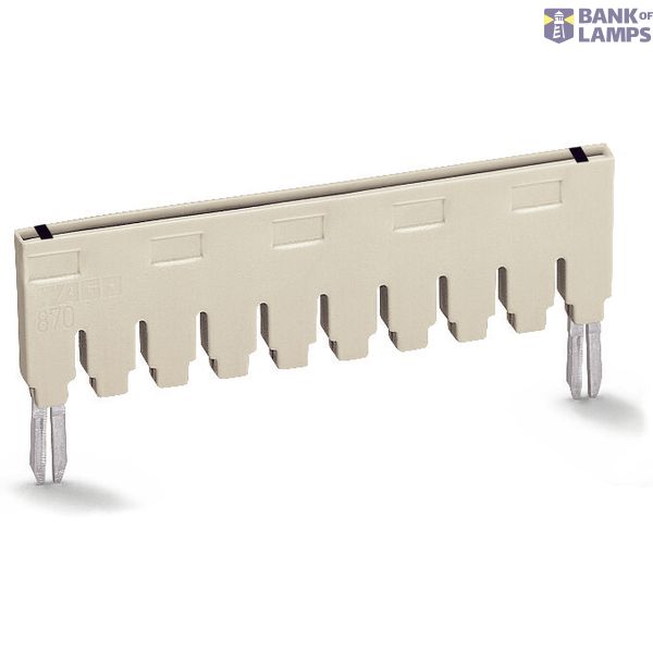 Push-in type jumper bar;insulated;from 1 to 10;light gray image 1
