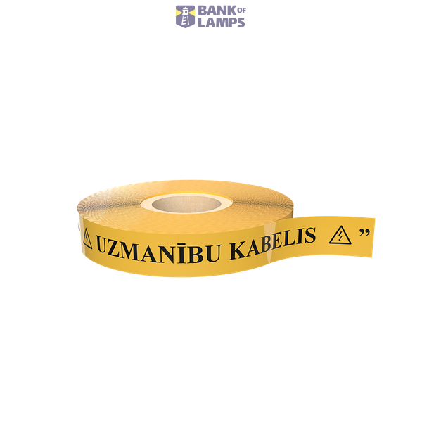 EVOCAB accessories, warning tape, 120 mm, 250 m, yellow image 1
