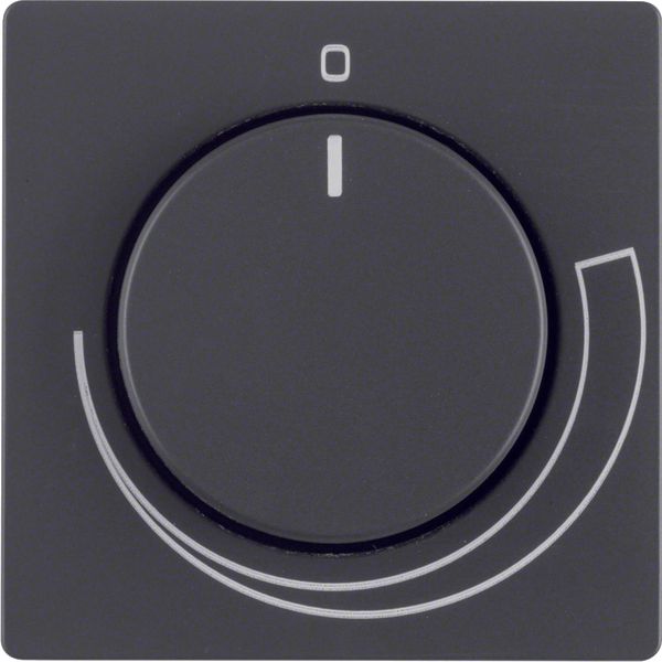 Centre plate for speed cont., setting knob, Q.1/Q.3, ant. velvety, lac image 2