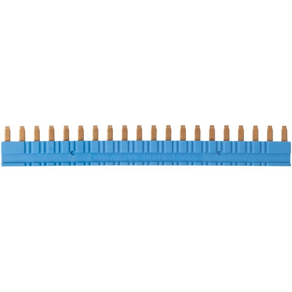 Interconnection strip JB20 for relays SIR6W, SIR6WB. Blue Colour image 1