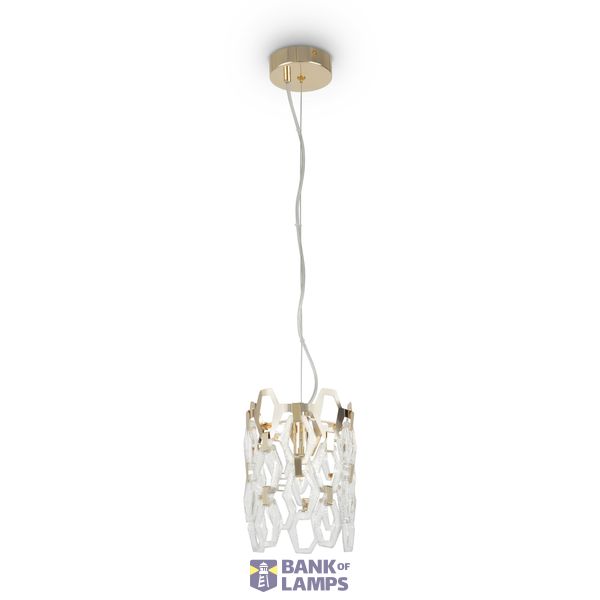Neoclassic Tissage Pendant lamp Gold image 1