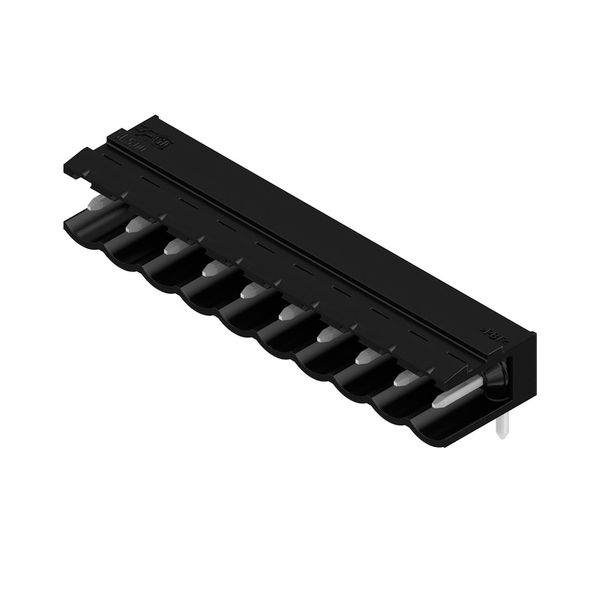 PCB plug-in connector, male header, open side, THT solder connection, 5.00 mm, Number of poles: 10, 90°, Solder pin length (l): 4.5 mm, tinned, black, Box image 2