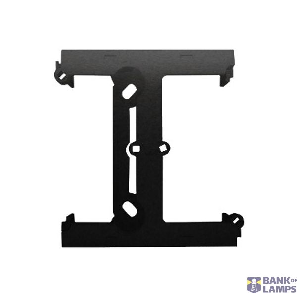 Surface-mounted box - an element extending a single box folded to multiple frames, black matt image 1
